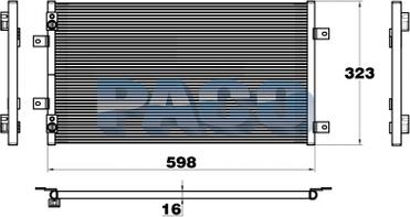 PACO 2P5853 - Kondenser, kondisioner furqanavto.az