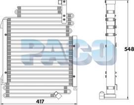 PACO CL3995 - Kondenser, kondisioner furqanavto.az