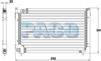 PACO CL3133 - Kondenser, kondisioner furqanavto.az