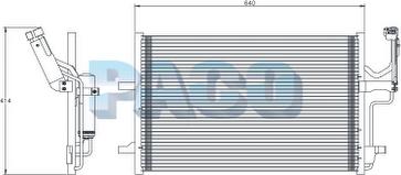 PACO PL5561/RD - Kondenser, kondisioner furqanavto.az