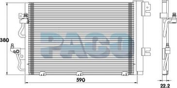 PACO PL5644 - Kondenser, kondisioner furqanavto.az