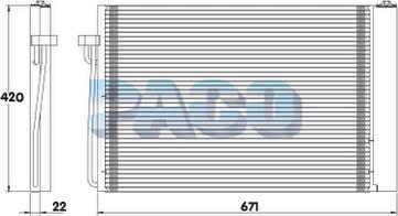 PACO PL5082 - Kondenser, kondisioner furqanavto.az