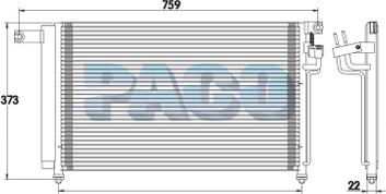 PACO PL5105 - Kondenser, kondisioner furqanavto.az