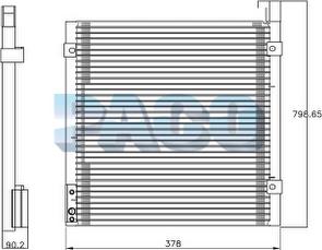 PACO PL3870 - Kondenser, kondisioner furqanavto.az