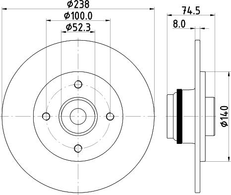 Pagid 54540 - Əyləc Diski furqanavto.az