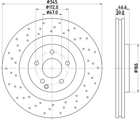 Pagid 54237HC - Əyləc Diski furqanavto.az