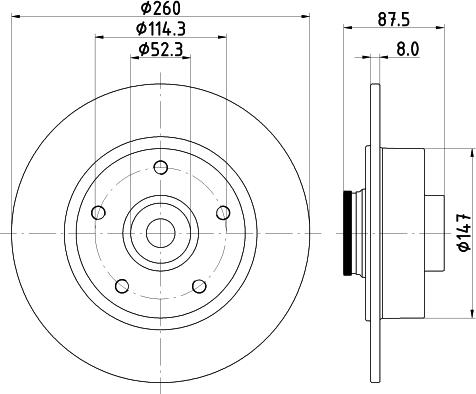 Pagid 55952 - Əyləc Diski furqanavto.az