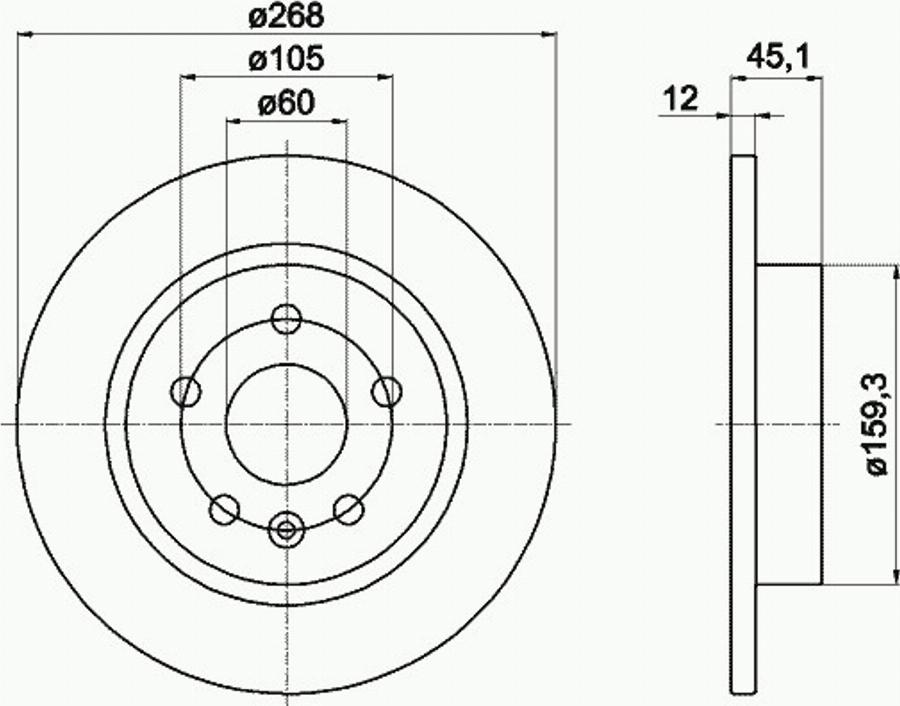 Pagid 55055PRO - Əyləc Diski furqanavto.az