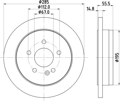 Pagid 52168 - Əyləc Diski furqanavto.az