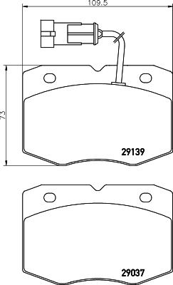 Pagid C6018 - Əyləc altlığı dəsti, əyləc diski furqanavto.az