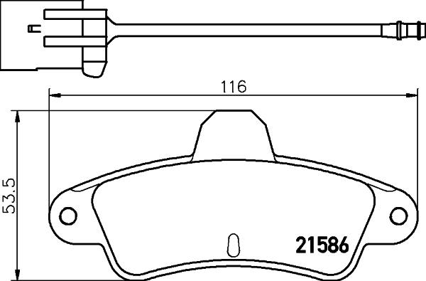 Pagid T9026 - Əyləc altlığı dəsti, əyləc diski furqanavto.az