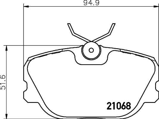 Pagid T5029 - Əyləc altlığı dəsti, əyləc diski furqanavto.az