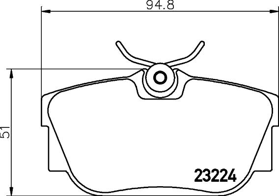 Pagid T5136 - Əyləc altlığı dəsti, əyləc diski furqanavto.az