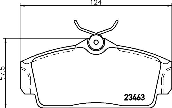 Pagid T5121 - Əyləc altlığı dəsti, əyləc diski furqanavto.az