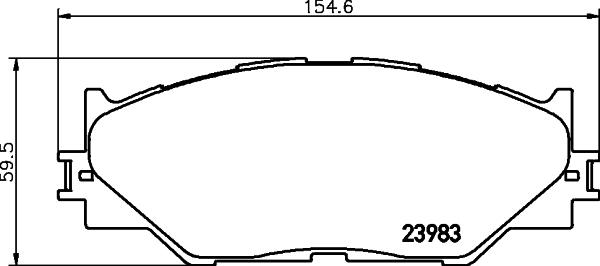 Pagid T1541 - Əyləc altlığı dəsti, əyləc diski furqanavto.az