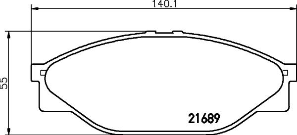 Pagid T3012 - Əyləc altlığı dəsti, əyləc diski furqanavto.az