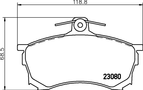 Pagid T3039 - Əyləc altlığı dəsti, əyləc diski furqanavto.az