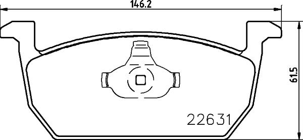 Pagid T2656 - Əyləc altlığı dəsti, əyləc diski furqanavto.az