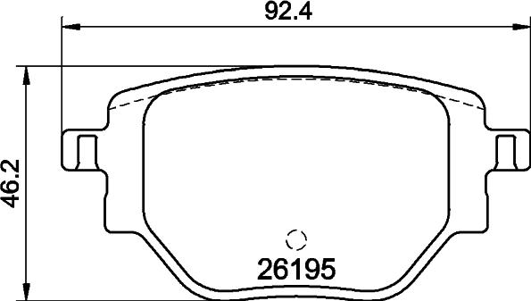 Pagid T2861 - Əyləc altlığı dəsti, əyləc diski furqanavto.az