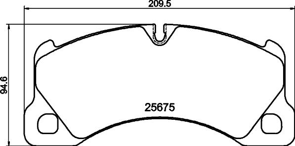 Pagid T2884 - Əyləc altlığı dəsti, əyləc diski furqanavto.az