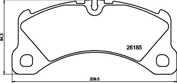 Pagid T2704 - Əyləc altlığı dəsti, əyləc diski furqanavto.az