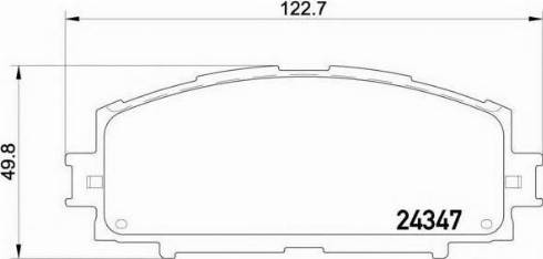 Parts-Mall PKF-014 - Əyləc altlığı dəsti, əyləc diski furqanavto.az