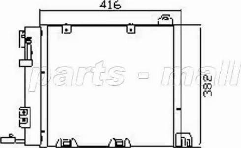 Parts-Mall PXNC1-005 - Kondenser, kondisioner furqanavto.az