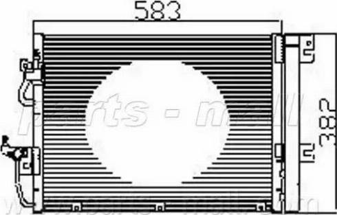 Parts-Mall PXNC1-008 - Kondenser, kondisioner furqanavto.az