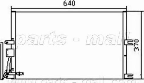 Parts-Mall PXNC1-015 - Kondenser, kondisioner furqanavto.az