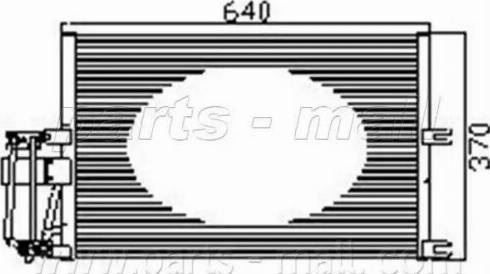 Parts-Mall PXNC1-016 - Kondenser, kondisioner furqanavto.az