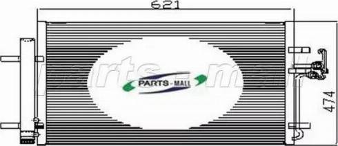 Parts-Mall PXNC2-013 - Kondenser, kondisioner furqanavto.az