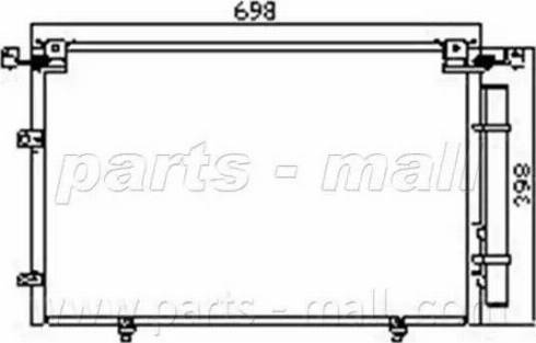 Parts-Mall PXNCF-006 - Kondenser, kondisioner furqanavto.az