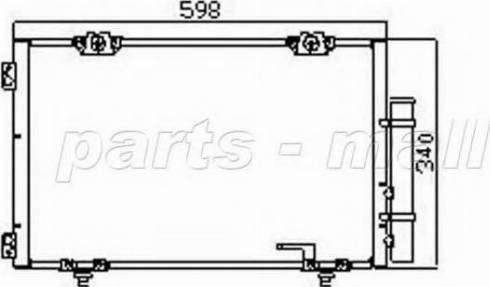 Parts-Mall PXNCF-002 - Kondenser, kondisioner furqanavto.az