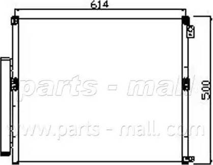 Parts-Mall PXNCF-012 - Kondenser, kondisioner furqanavto.az