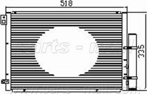 Parts-Mall PXNCF-020 - Kondenser, kondisioner furqanavto.az