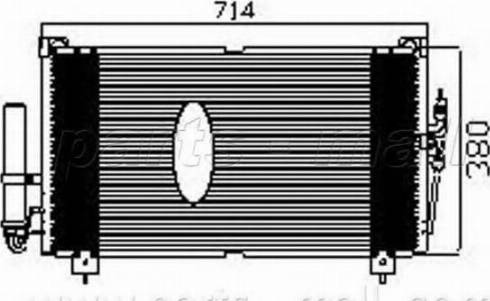 Parts-Mall PXNCG-011 - Kondenser, kondisioner furqanavto.az