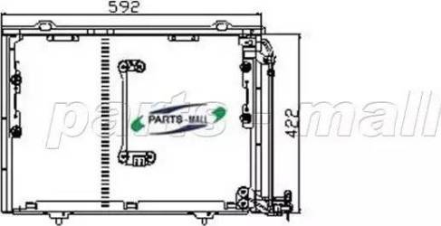 Parts-Mall PXNCR-004 - Kondenser, kondisioner furqanavto.az