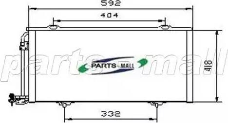 Parts-Mall PXNCR-008 - Kondenser, kondisioner furqanavto.az