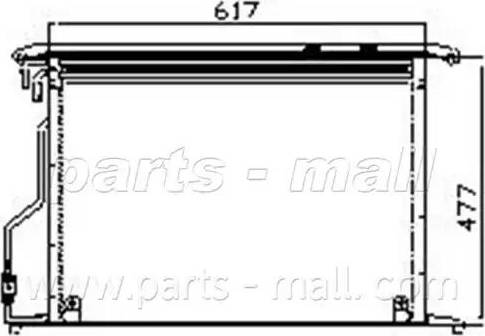 Parts-Mall PXNCR-016 - Kondenser, kondisioner furqanavto.az