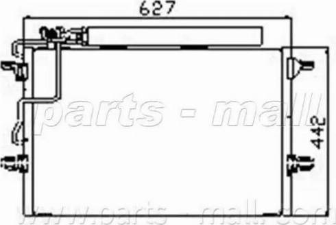 Parts-Mall PXNCR-012 - Kondenser, kondisioner furqanavto.az