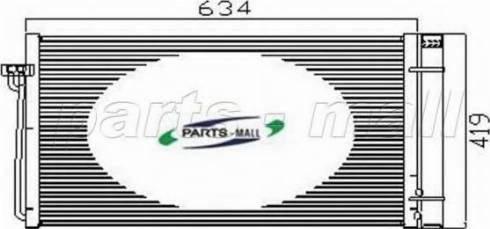 Parts-Mall PXNCV-006 - Kondenser, kondisioner furqanavto.az