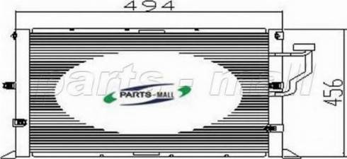 Parts-Mall PXNCV-001 - Kondenser, kondisioner furqanavto.az