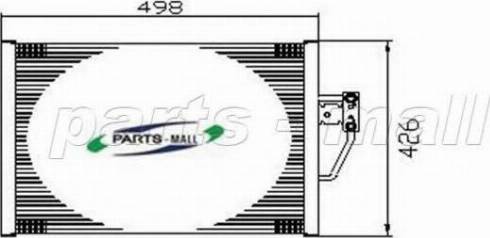 Parts-Mall PXNCV-007 - Kondenser, kondisioner furqanavto.az