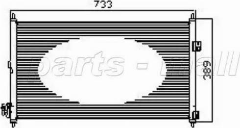 Parts-Mall PXNCW-022 - Kondenser, kondisioner furqanavto.az