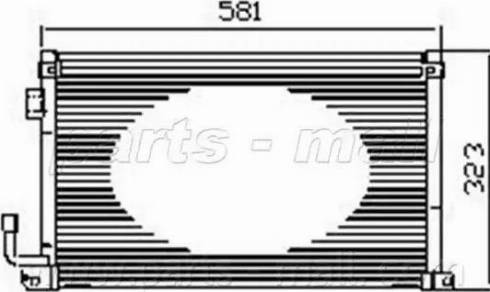 Parts-Mall PXNCX-047L - Kondenser, kondisioner furqanavto.az