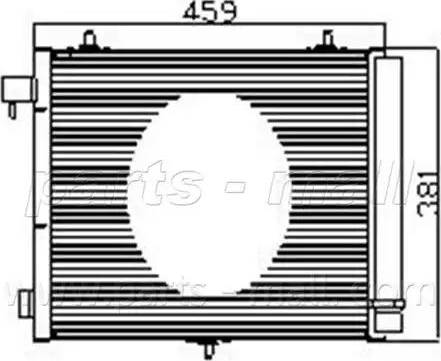 Parts-Mall PXNCX-050L - Kondenser, kondisioner furqanavto.az