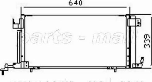 Parts-Mall PXNCX-051L - Kondenser, kondisioner furqanavto.az