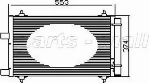 Parts-Mall PXNCX-053L - Kondenser, kondisioner furqanavto.az