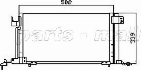 Parts-Mall PXNCX-052L - Kondenser, kondisioner furqanavto.az