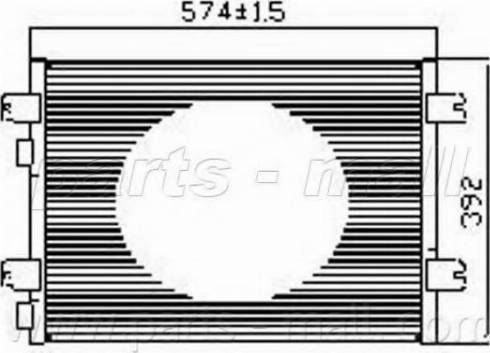 Parts-Mall PXNCX-066Y - Kondenser, kondisioner furqanavto.az